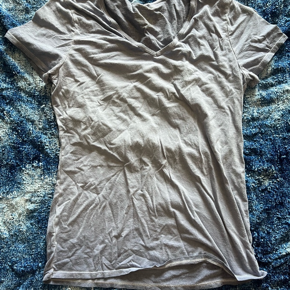 Blue Womens V-Neck Top
